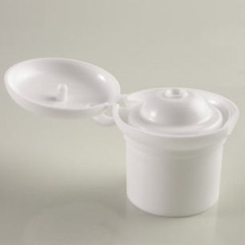 24-415 WHITE SMOOTH SIDE PLASTIC DISPENSING CAP - 0.119" ORIFICE