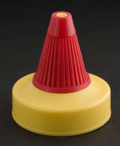38-400 RED SMOOTH SIDE / SMOOTH TOP CONDIMENT PLUG SEAL CLOSURE