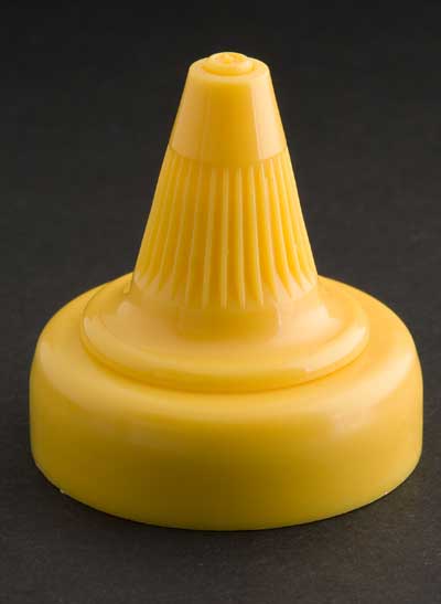 38-400 YELLOW SMOOTH SIDE / SMOOTH TOP CONDIMENT PLUG SEAL CLOSURE