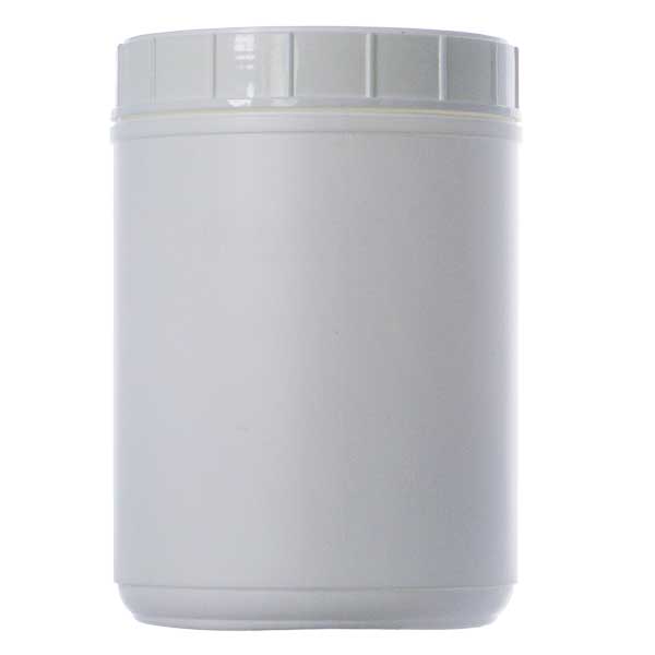  120OZ WHITE HDPE CANISTER ROUND  WITH 120-400 NECK FINISH-detail image