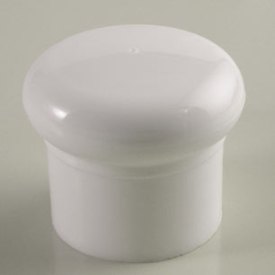 18-415 WHITE SMOOTH SIDE PLASTIC CT CAP