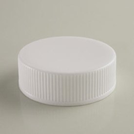 33-400 WHITE RIB SIDE MATTE TOP SHORT SKIRT PLASTIC CT CAP