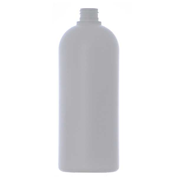 32OZ WHITE COSMO ROUND HDPE - 28-410