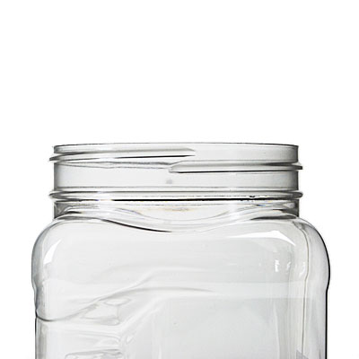 32 OZ CLEAR PET WIDE MOUTH GRIPPED SQUARE 89-400 NECK-detail image
