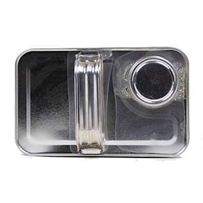 1 GALLON SILVER TIN 1-3/4" PLAIN OBLONG METAL CAN-detail image