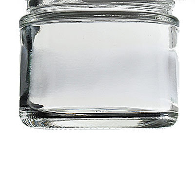 2OZ FLINT GLASS CREAM JAR ROUND  - 53-400 NECK-detail image