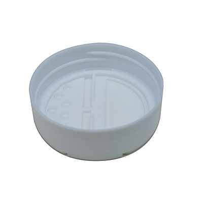 63/485 32 oz. Rectangular Plastic Spice Container and Induction-Lined Dual  Flapper Lid with 7 Holes