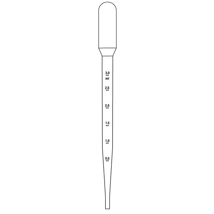 7ML NATURAL LDPE DISPOSABLE TRANSFER PIPETTE GRAD 3 ML-detail image