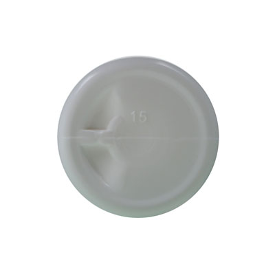 2OZ WHITE CYLINDER ROUND PLASTIC BOTTLE - 24-410 NECK-detail image