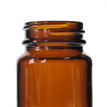 75CC AMBER WIDE MOUTH ROUND GLASS - 38-400-detail image
