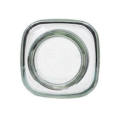 4OZ FLINT GLASS WIDE MOUTH FRENCH SQUARE  WITH 33-400 NECK FINISH-detail image