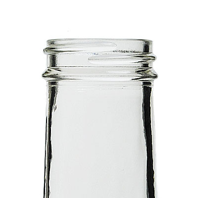 8OZ FLINT SALAD / BANJO ROUND GLASS BOTTLE - 38-400 NECK-detail image