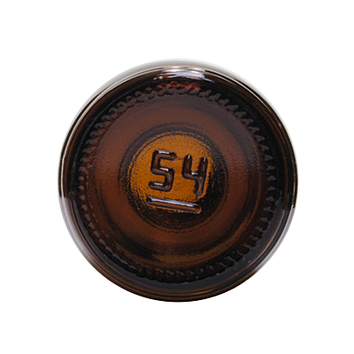 2OZ AMBER GLASS BOSTON ROUND 20-405-detail image