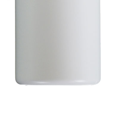 2OZ WHITE CYLINDER ROUND PLASTIC BOTTLE - 24-410 NECK-detail image