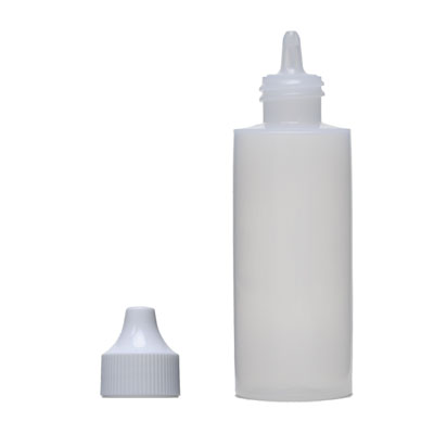 2OZ NATURAL CYLINDER ROUND LDPE PLASTIC BOTTLE -  20-410-detail image