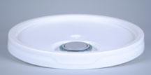 WHITE REIKE SPOUT PAIL LID FOR 5 GALLON PLASTIC PAILS