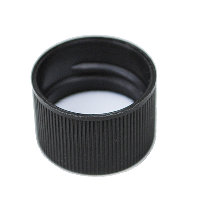 24-410 BLACK RIB SIDE MATTE TOP PLASTIC CAP - F127 LINER-detail image