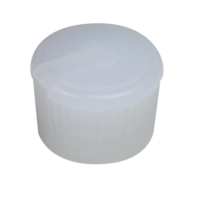 24- 410 NATURAL RIB SIDE SPOUT TOP PLASTIC CAP - 2.5MM ORIFICE-detail image