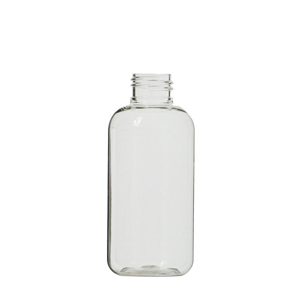 4OZ CLEAR MADERA ROUND PLASTIC BOTTLE - 24-410 NECK