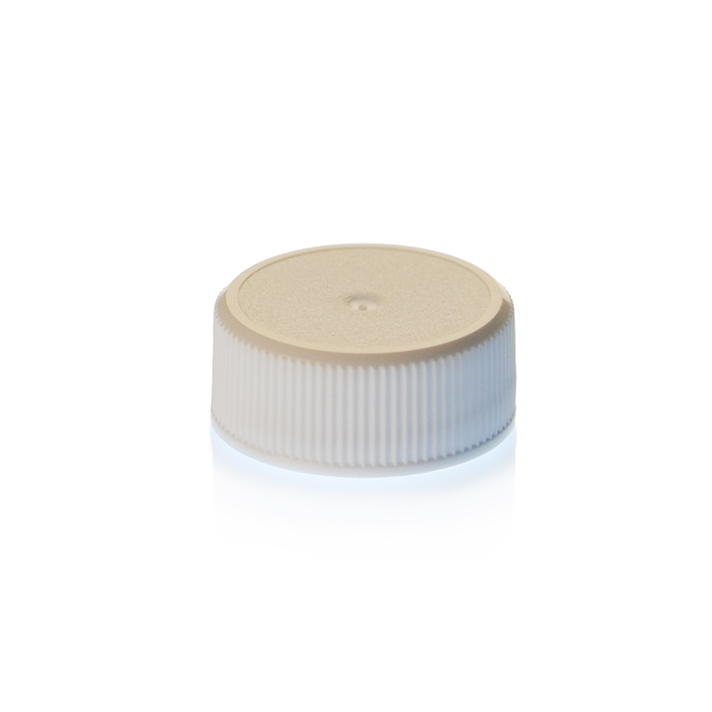 22-400 WHITE SHALLOW SKIRTED PLASTIC CAP