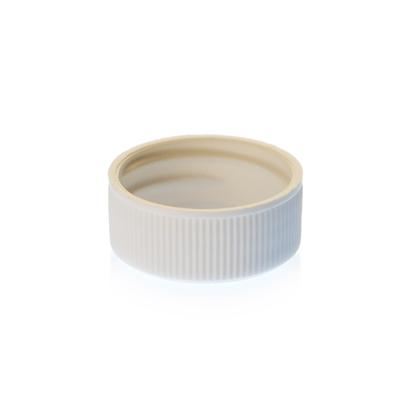 22-400 WHITE SHALLOW SKIRTED PLASTIC CAP-detail image