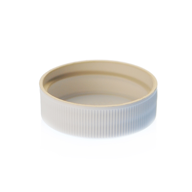 33-400 WHITE SHALLOW SKIRTED PLASTIC CAP-detail image
