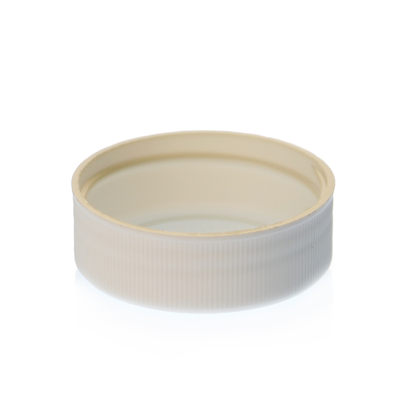 38-8TP WHITE RIB SIDE MATT TOP MEDIUM DEEP SKIRT PLASTIC CAP-detail image