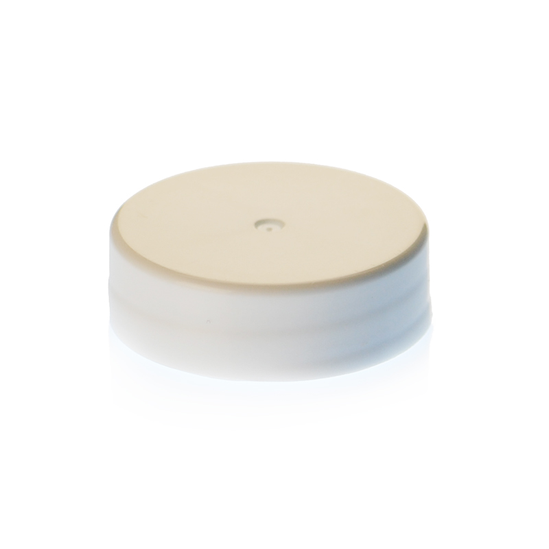33-400 WHITE SMOOTH SIDE SHALLOW SKIRTED CLOSURE