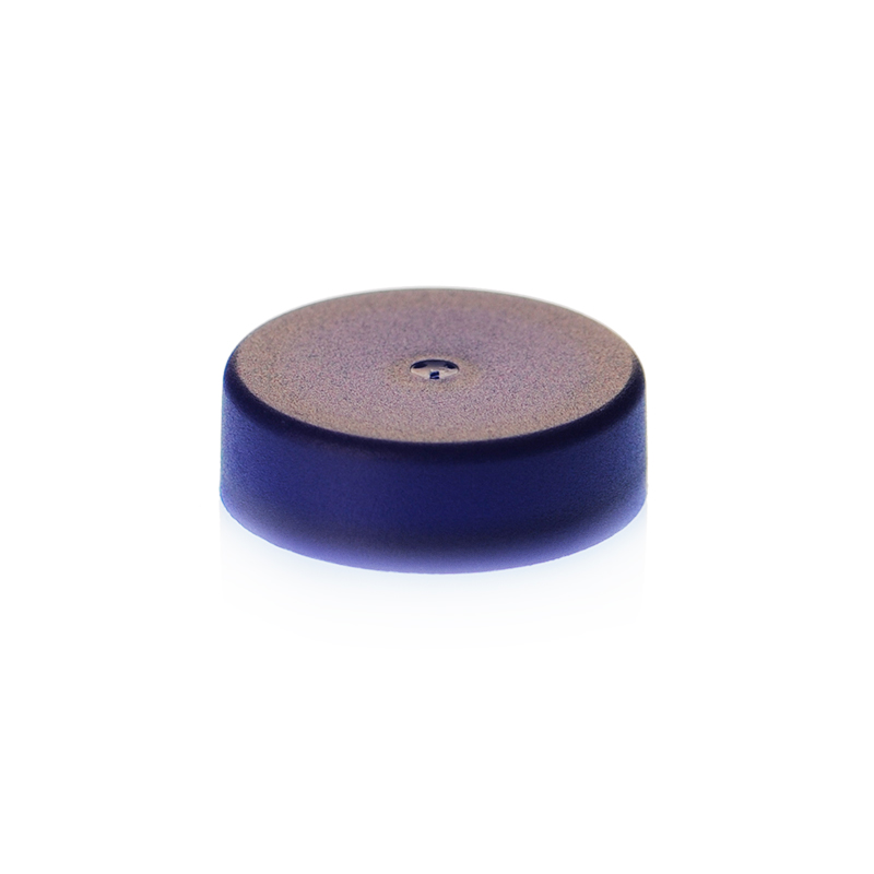 33-400 BLUE SHALLOW SKIRTED PLASTIC CAP