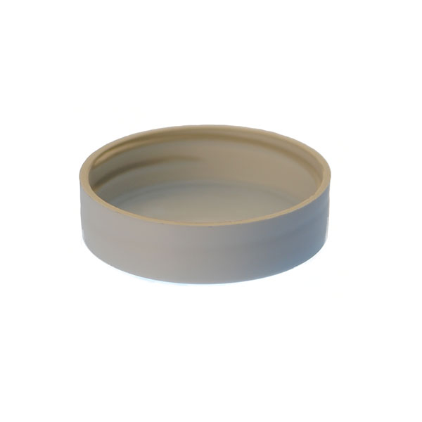 43-400 WHITE SMOOTH SIDE / SMOOTH TOP PP SHALLOW SKIRTED CLOSURE-detail image