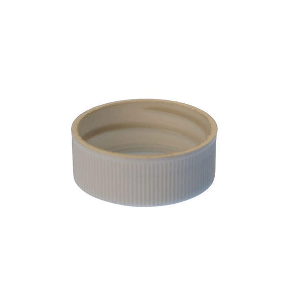 28-400 WHITE RIB SIDE / MATTE TOP PP SHALLOW SKIRTED CLOSURE-detail image