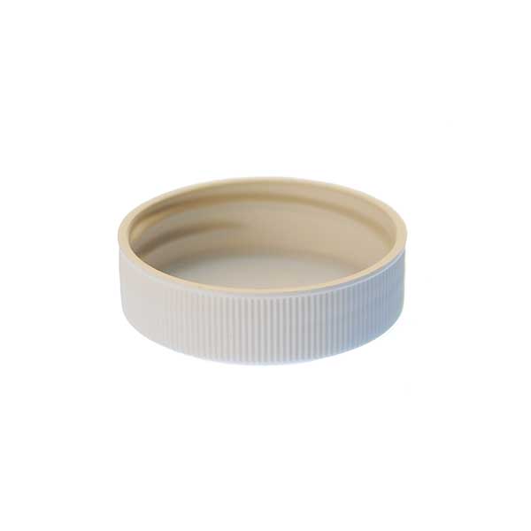 38-400 WHITE RIB SIDE / MATTE TOP PP SHALLOW SKIRTED CLOSURE-detail image