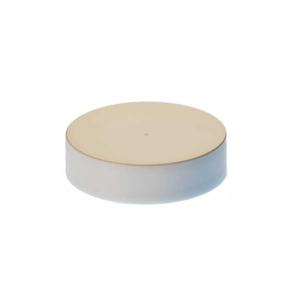 38-400 WHITE SMOOTH SIDE / SMOOTH TOP SHALLOW SKIRTED CLOSURE