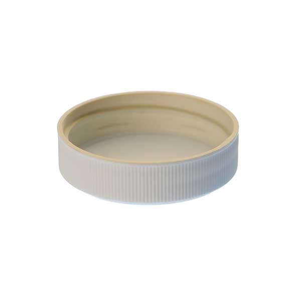 43-400 WHITE RIB SIDE / MATTE TOP PP SHALLOW SKIRTED CLOSURE-detail image