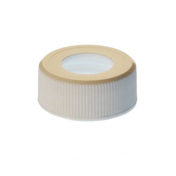 24-400 WHITE RIB SIDE / MATTE TOP PP SPECIALITY CLOSURE