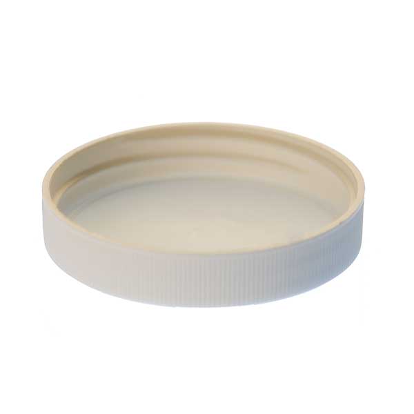 53-400 WHITE RIB SIDE / MATTE TOP PP SHALLOW SKIRTED CLOSURE-detail image