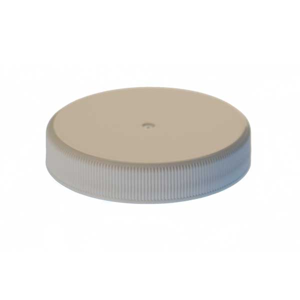 53-400 WHITE RIB SIDE / MATTE TOP PP SHALLOW SKIRTED CLOSURE