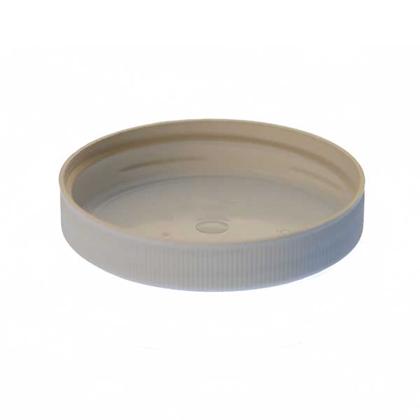53-400 WHITE RIB SIDE / MATTE TOP PP SHALLOW SKIRTED CLOSURE-detail image