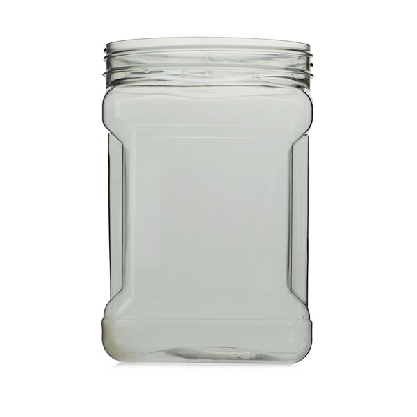 72OZ NATURAL WIDE MOUTH SQUARE PET WITH 120-400 NECK FINISH-detail image