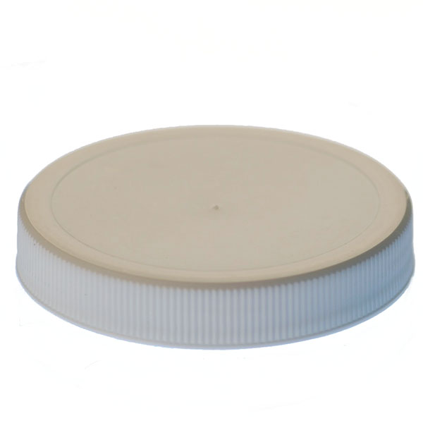 63-400 WHITE RIB SIDE / MATTE TOP PP SHALLOW SKIRTED CLOSURE