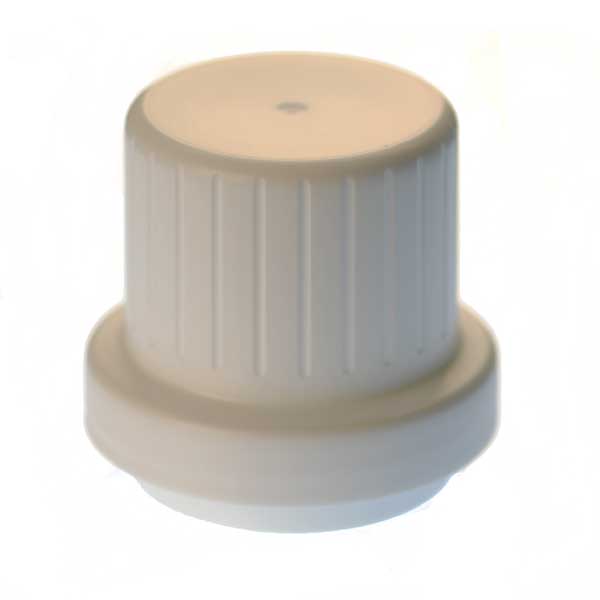 69MM WHITE RIB SIDE / MATTE TOP PP DISPENSING CLOSURE