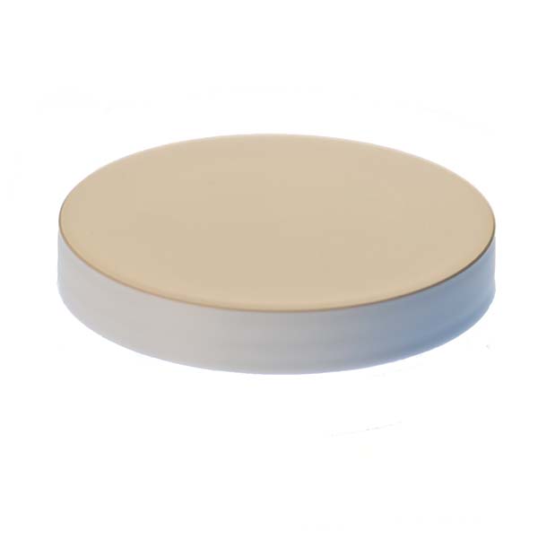 70-400 WHITE SMOOTH SIDE / SMOOTH TOP PP SHALLOW SKIRTED CLOSURE