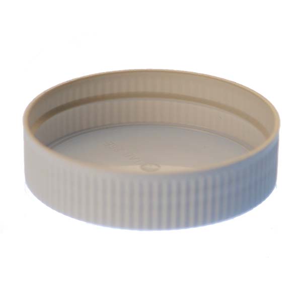 70MM WHITE RIB SIDE / MATTE TOP PP DEEP SKIRTED CLOSURE-detail image