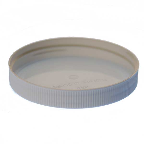 89-400 WHITE RIB SIDE / MATTE TOP PP SHALLOW SKIRTED CLOSURE-detail image
