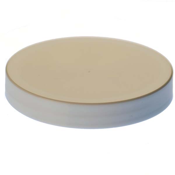 89-400 WHITE RIB SIDE / MATTE TOP PP SHALLOW SKIRTED CLOSURE
