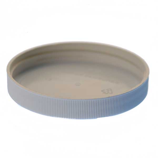 89-400 WHITE RIB SIDE / MATTE TOP PP SHALLOW SKIRTED CLOSURE-detail image