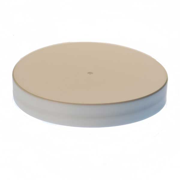 83-400 WHITE SMOOTH SIDE / SMOOTH TOP PP SHALLOW SKIRTED CLOSURE