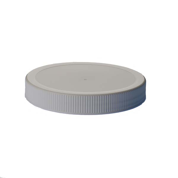 120-400 WHITE RIB SIDE / MATTE TOP PP SHALLOW SKIRTED CLOSURE