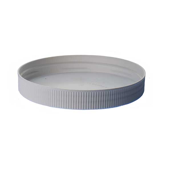 120-400 WHITE RIB SIDE / MATTE TOP PP SHALLOW SKIRTED CLOSURE-detail image