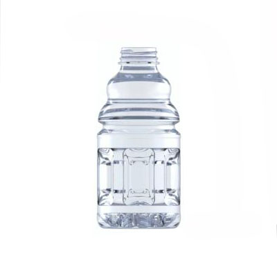 32OZ CLEAR PET HEAT SET MODIFIED PANEL ROUND HOT FILL COMPATIBLE  WITH 43MM NECK DIAMETER